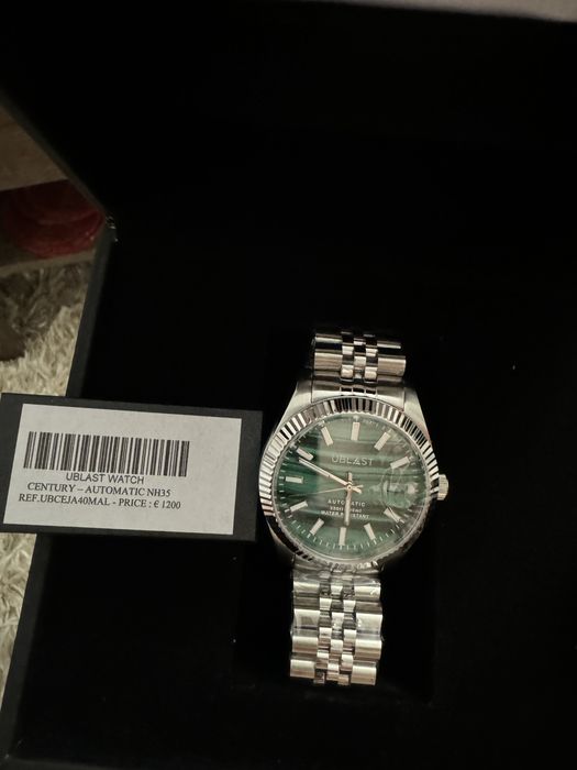 Ceas automatic Ublast century malachite NOU
