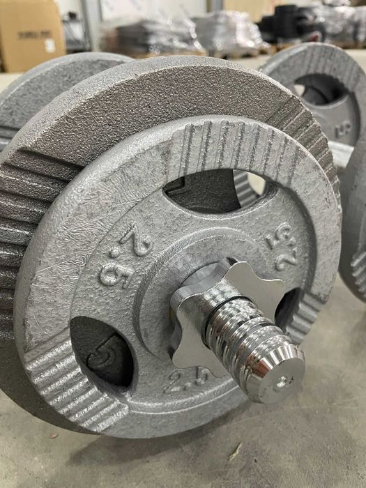 Set 35 kg gantere cu discuri din fier ( 2x17,5kg ) 30/31 mm