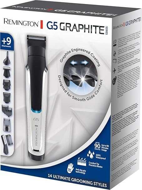 Комбиниран тример Remington PG5000 G5 Graphite за коса брада и тяло