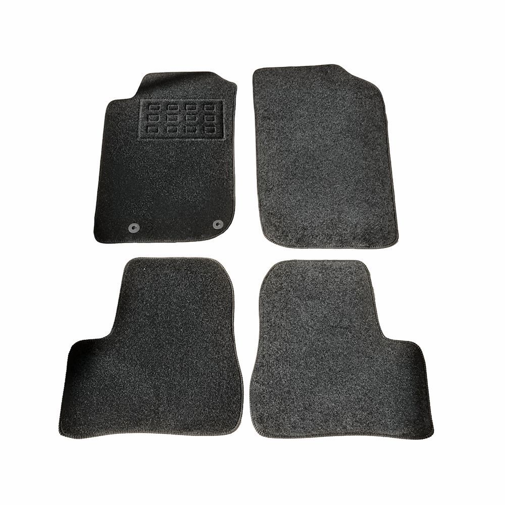 Covorase mocheta Peugeot 206 Plus 2009-> prezent, 3/5 usi, Negre, set de 4 bucati