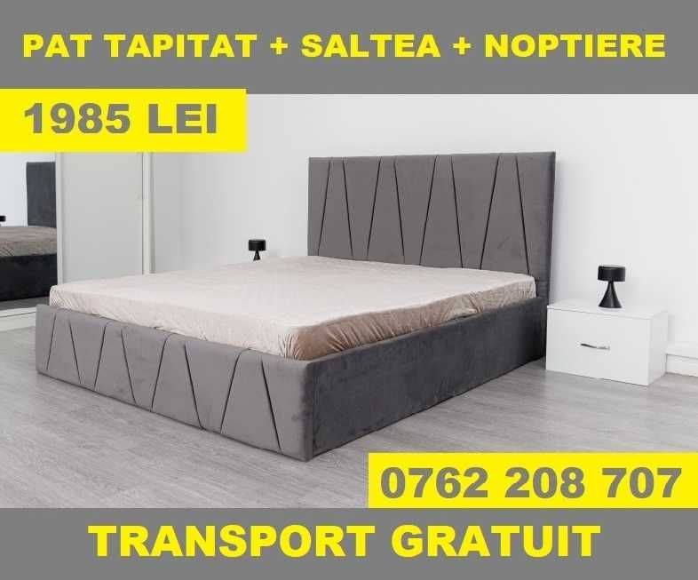 Paturi Tapițate Ieftine Gri Maro Negru Verde Alb Bej Turcoaz E9