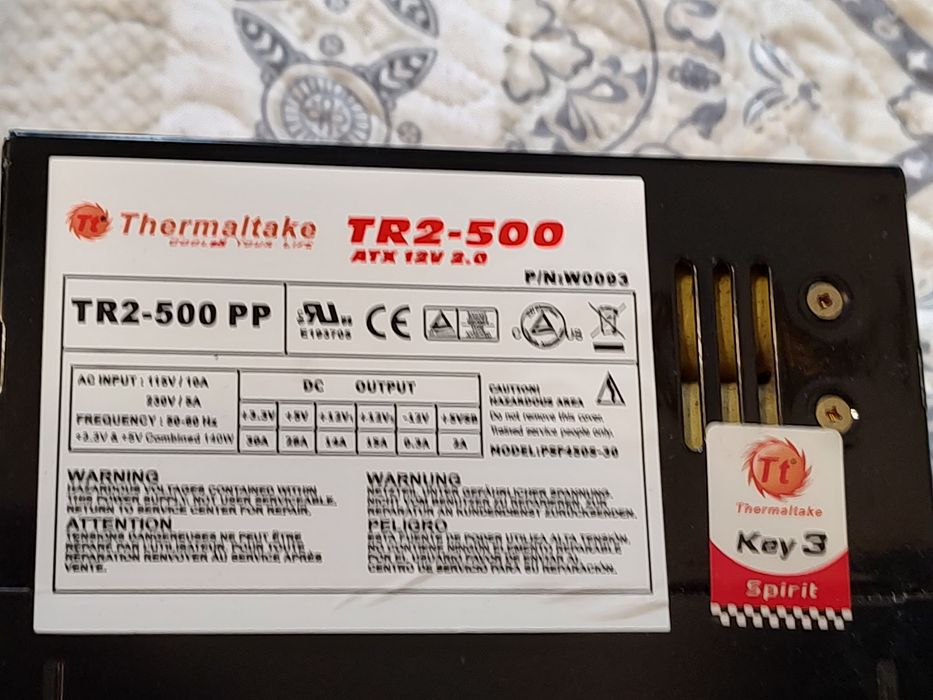 Sursă PC  Thermaltake  TR2-500, 500 W