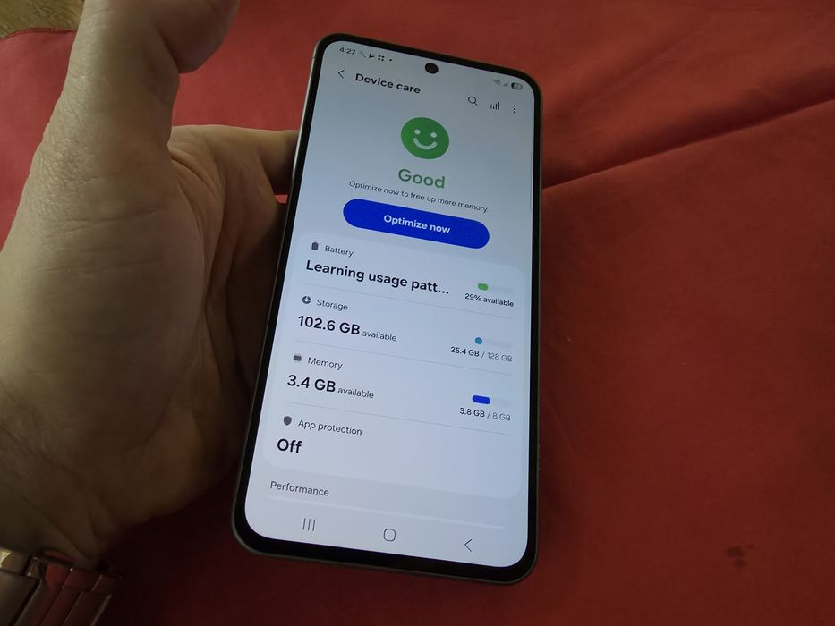 -Samsung A56, Negru, 128Gb, 8Ram, doar telefonul, ireprosabil, stare p