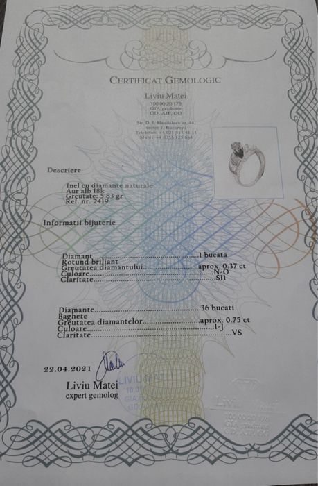 Inel cu Diamante deosebit