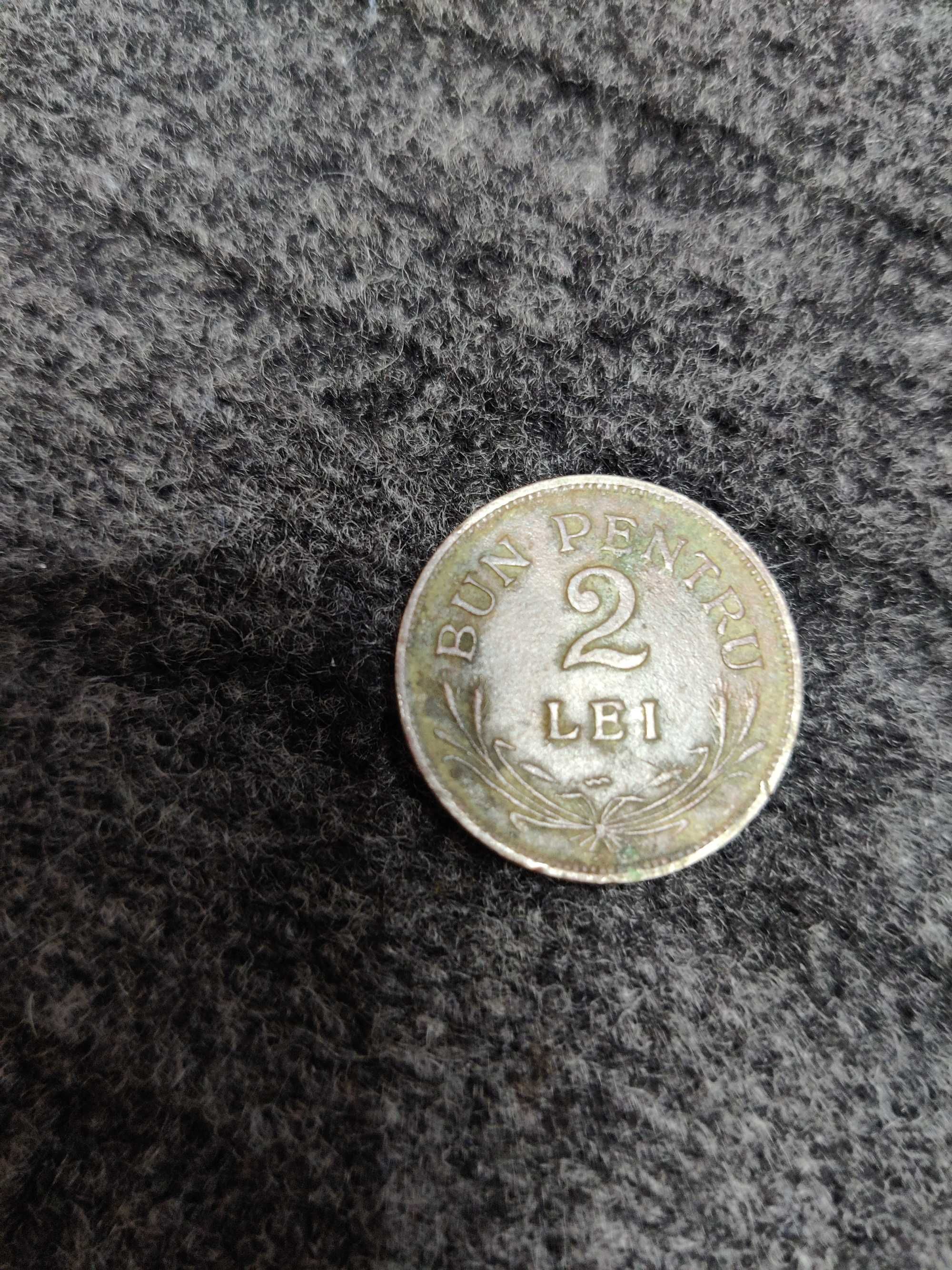 Monedă 2 lei, anul 1924