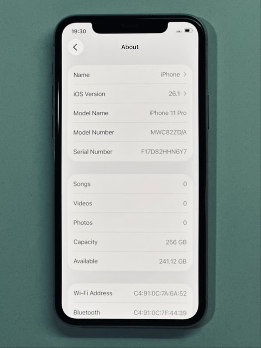 iPhone 11 Pro бял 256GB 91% battery