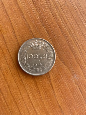 Moneda 100lei regele mihai 1943 argint