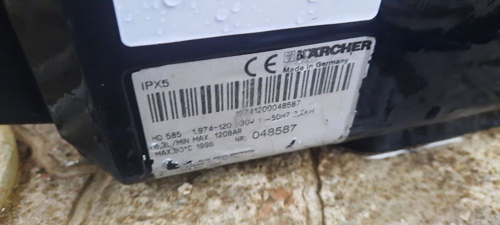 Водоструйка  Karcher hd585 140bar 2.2kw 220v Бронз Глава