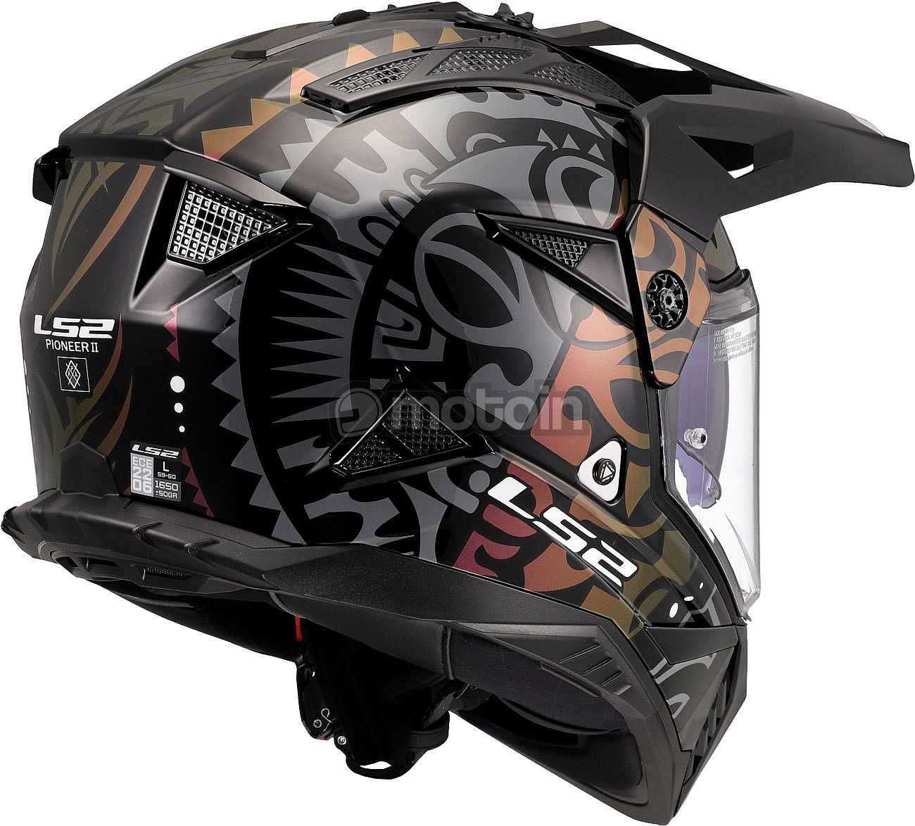 Ендуро Каска LS2 MX436 Pioneer Evo 2 RANGI ,L 59-60 см,козирка и очила