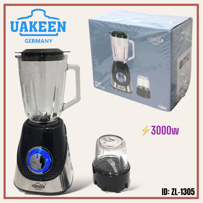 Блендер 2в1 кофемолка UAKEEN ZL-1305 стационарный Блендер BLENDER
