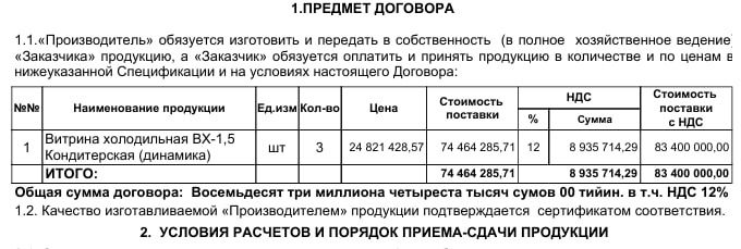 Витрина холодильник BX-1.5