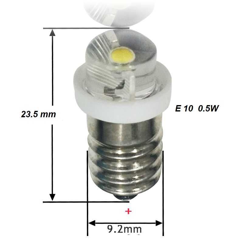 Bec 6 Volti 0.5 W cu Led.Ideal Pistoale de lipit Radioprogres