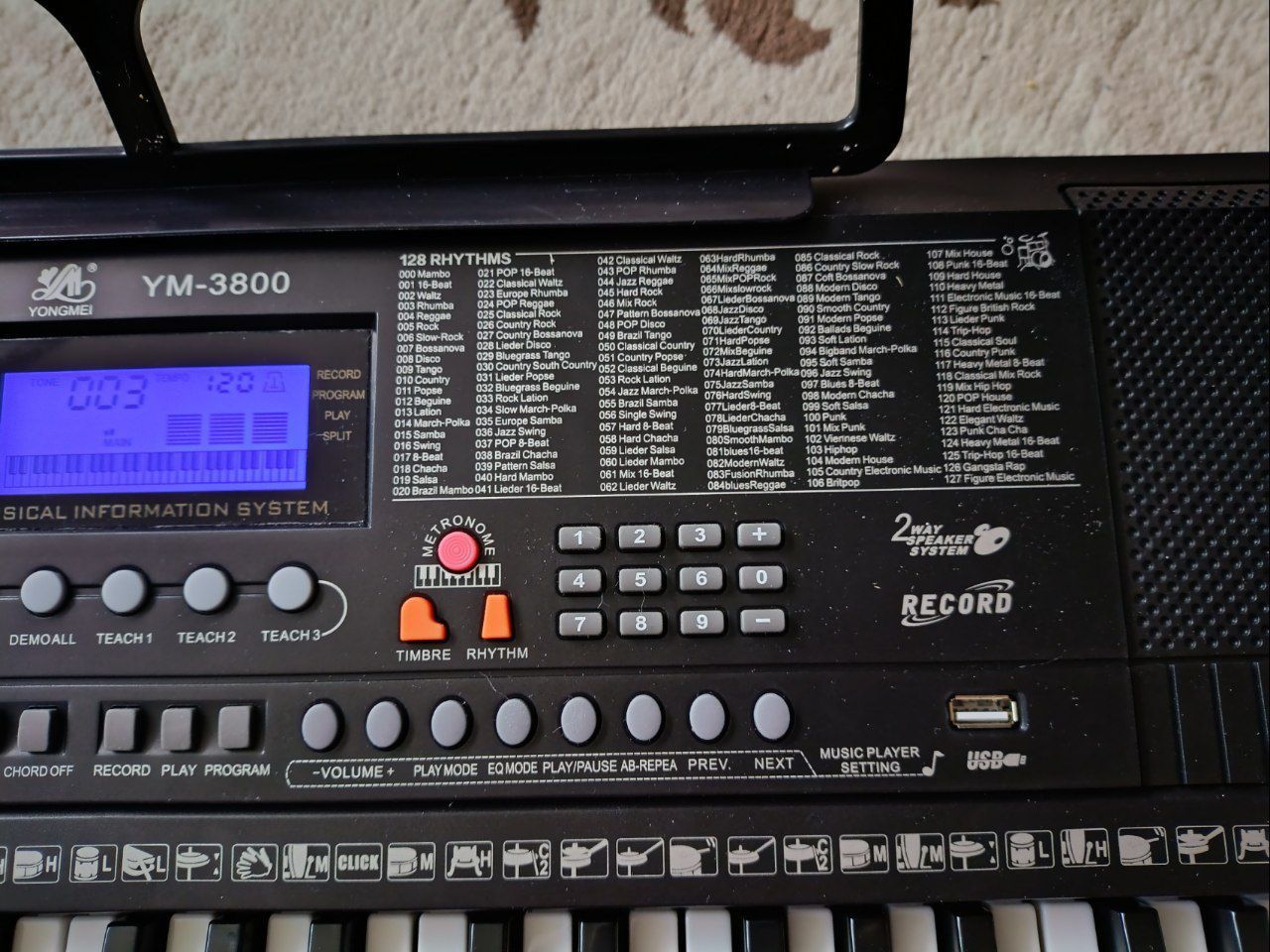 Синтезатор yongmei YM-3800