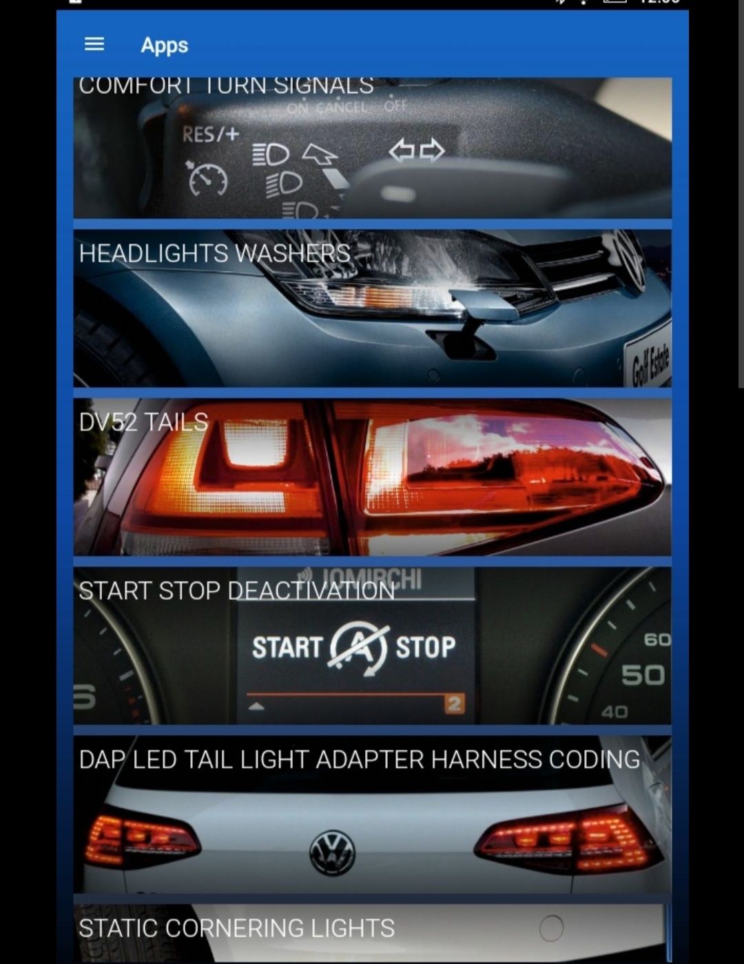 Tester diagnoza codari video in motion sport layout VAG Auto BMW