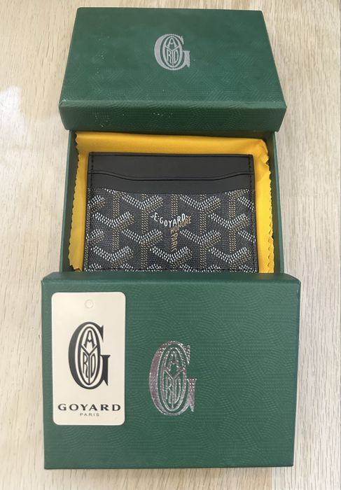 ПРОМОЦИЯ! Goyard черен Cardholder Чисто Нов