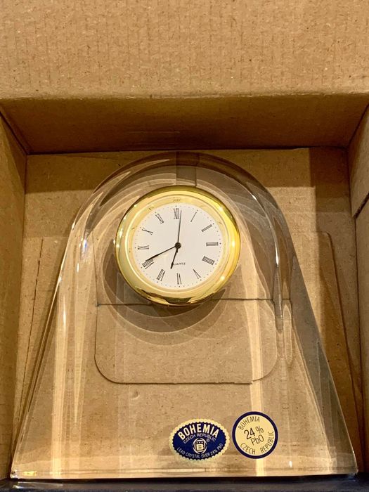 Часовник настолен 120мм Bohemia Crystal Czech Republic