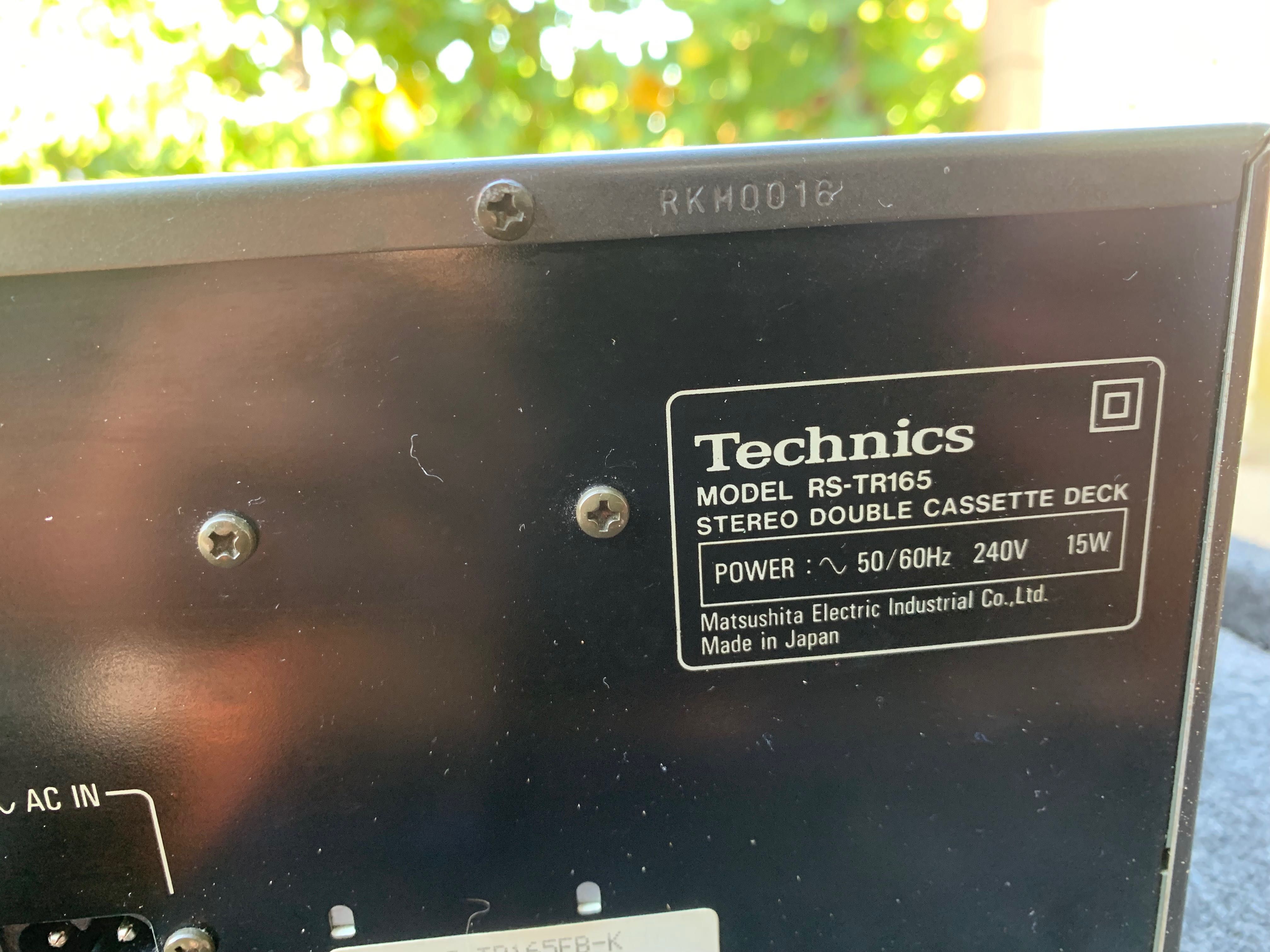 Technics RS-TR165 касетен дек