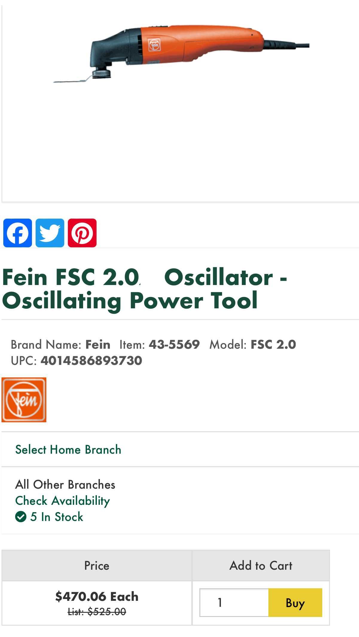 Fein FSC2.0 Q - Мултифункционален инструмент