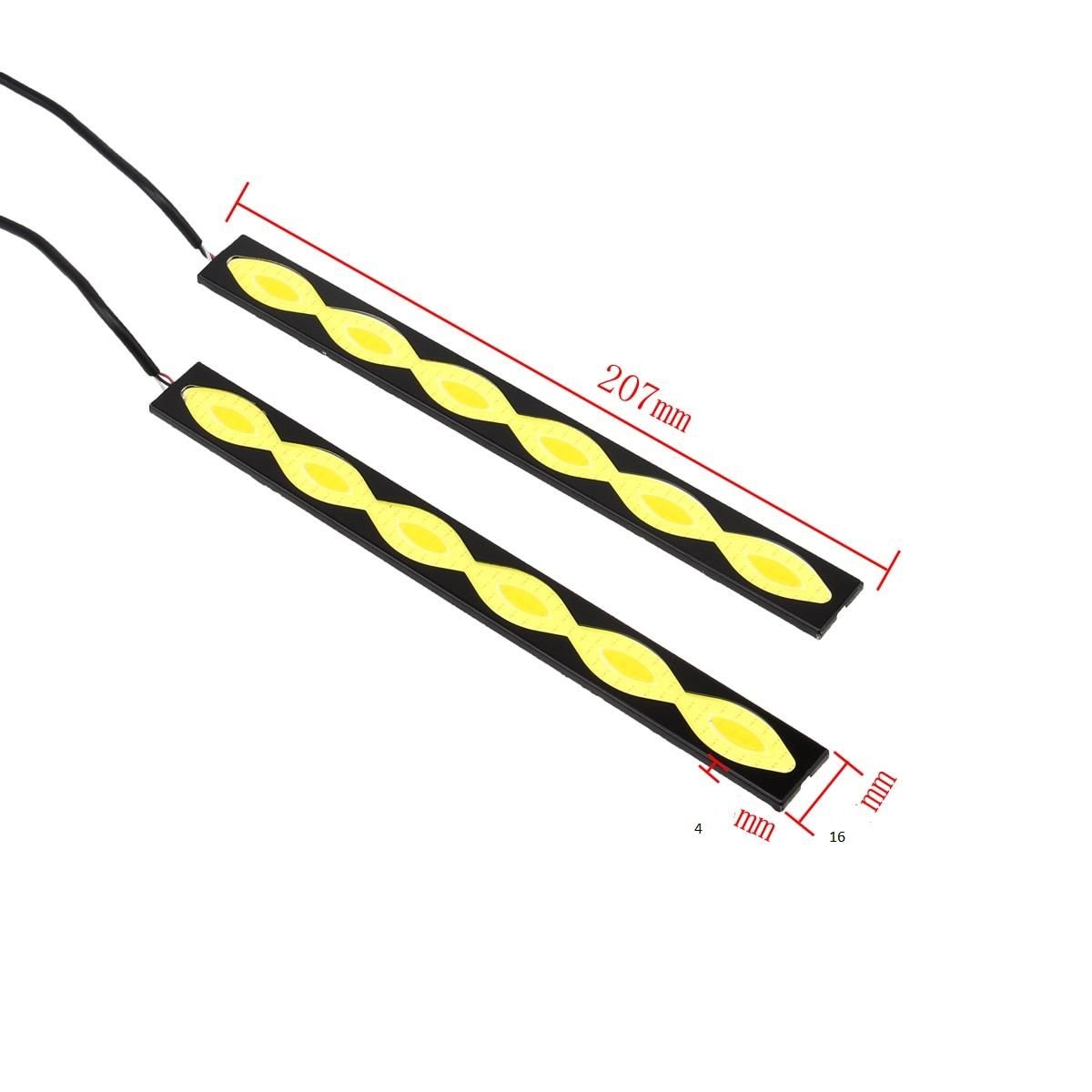 комплект led диодни дневни светлини automax с функция мигач сов 6 ...