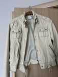 Geaca piele dama crem