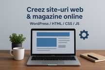 Creez site-uri web & magazine online – WordPress/HTML/CSS/JavaScript