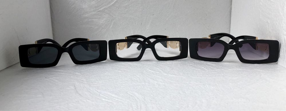 Versace Дамски слънчеви очила правоъгълни VE 3 цвята прозрачни ,черни