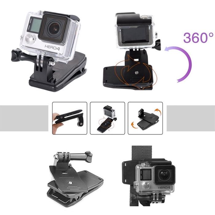 Прищепка для всех экшн камер GoPro, Sony FDR, DJI Osmo Action