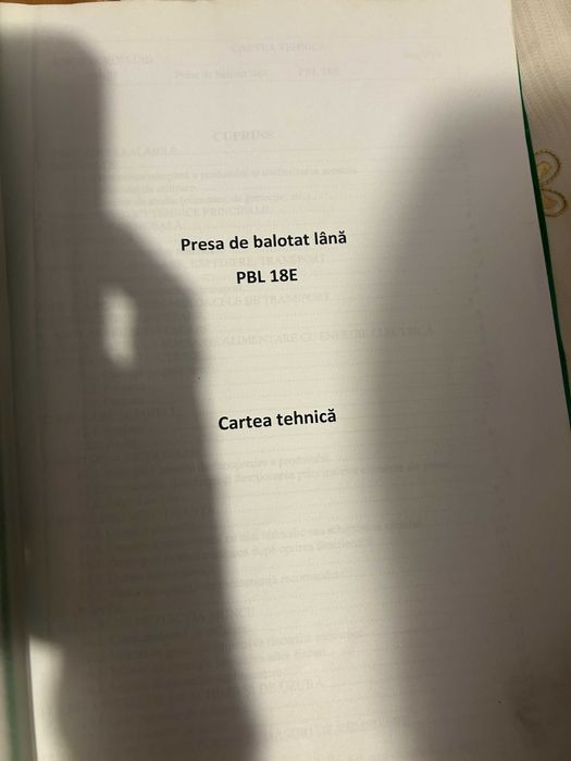 Vand presa de balotat (lana, carton, plastice etc) model PBL 18E