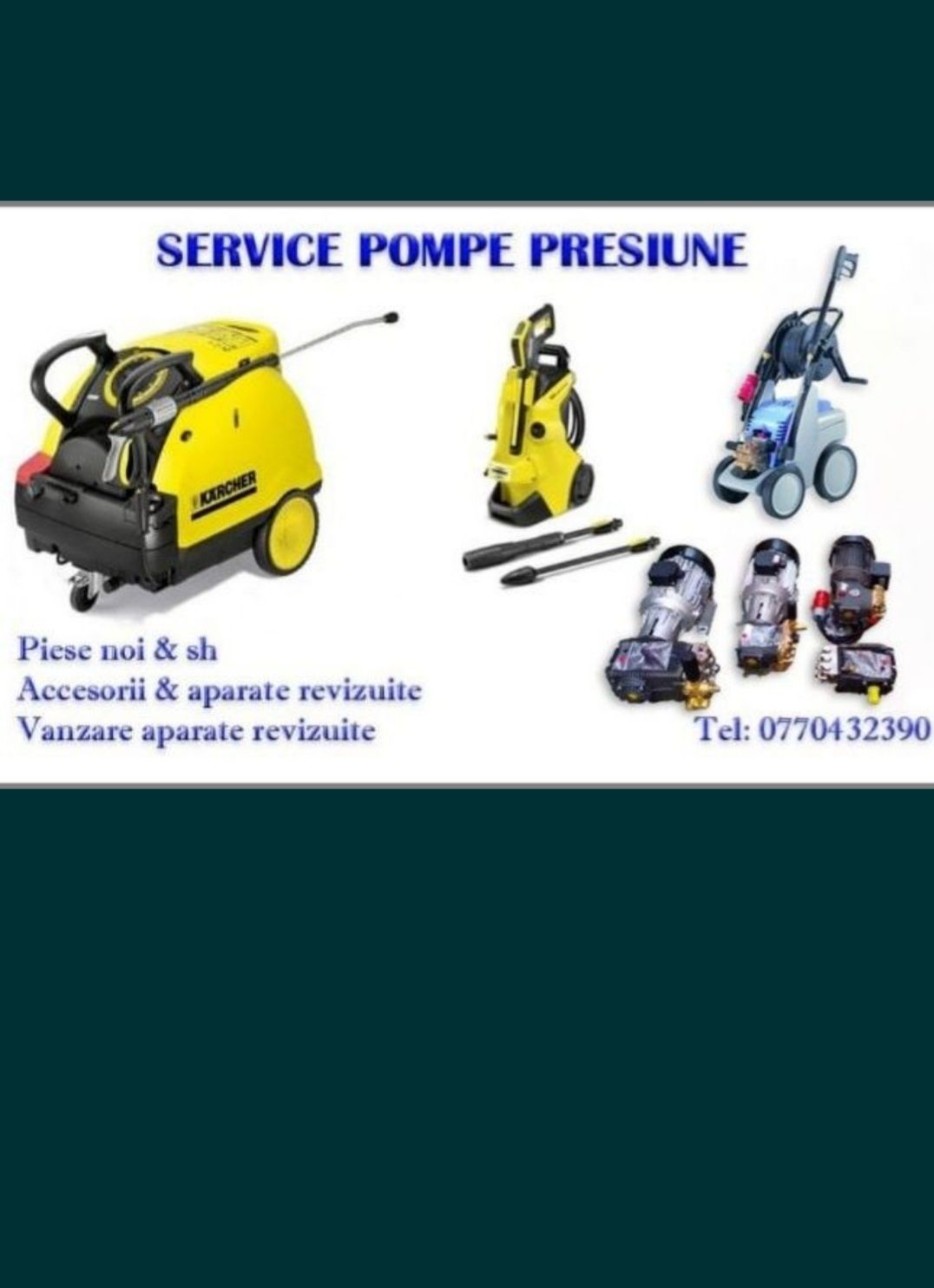 Piese accesorii Reparatii karcher kranzle wap etc