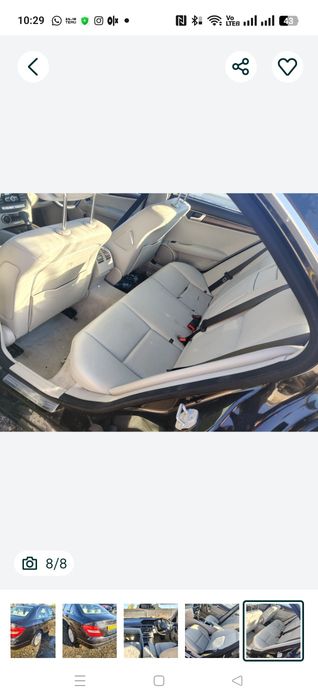 Piese cutie interior piele crem ușa capota bara jug egr  Mercedes w204