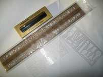 Sabloane litere 10 mm, Koh-I-Noor, alfabetul latin Italic și rotring