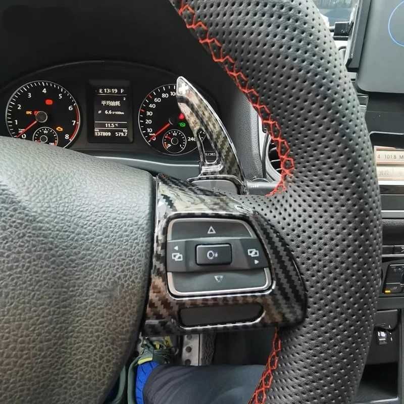 Extensii Padele Volan Carbon Forjat DSG VW Golf 6 Tiguan Passat CC GTI