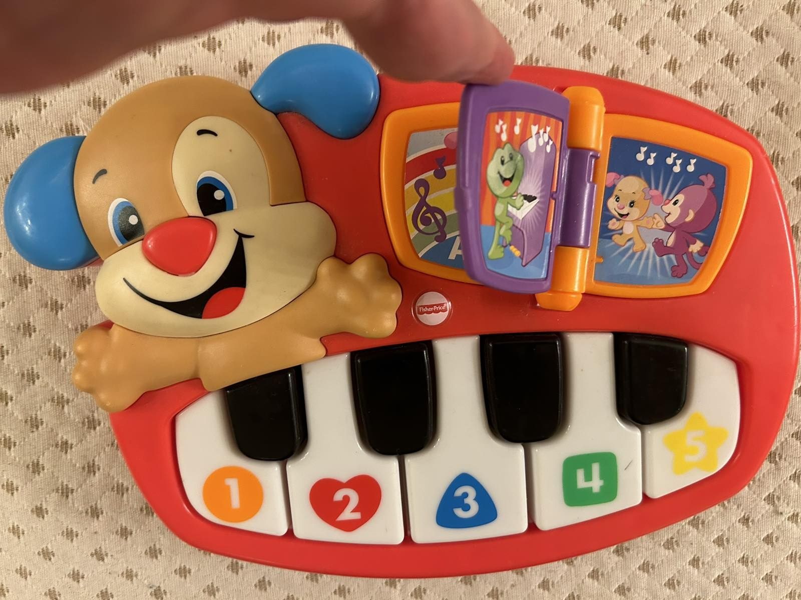 Музикално образователно пиано Fisher Price с кученце