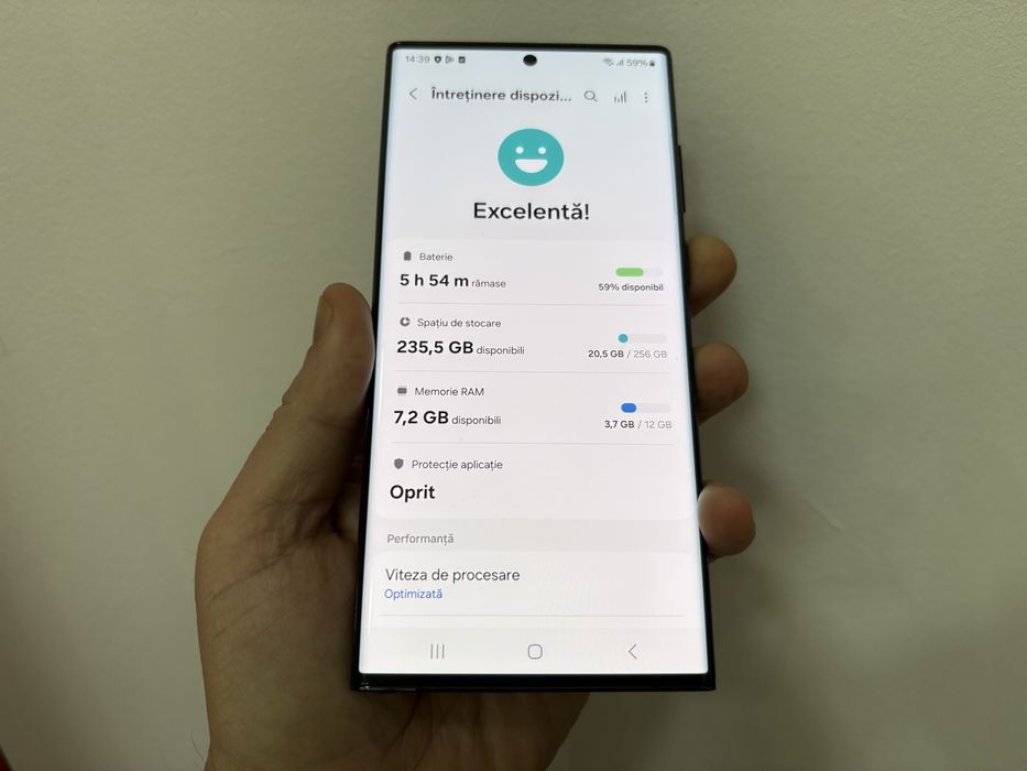 Samsung Galaxy S22 Ultra 5G, 256 gb, 12 gb ram, Black