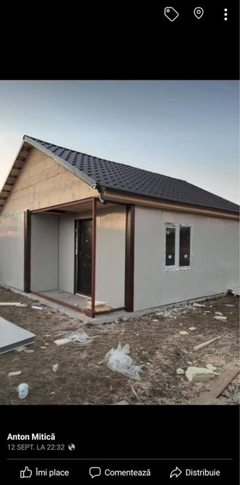 Case pe structura metalica