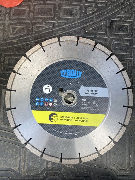 Disc Diamantat Tyrolit Premium TSU pentru Constructii 2W 350X2.8X35