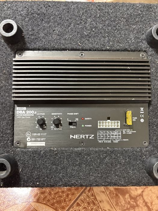 subwoofer auto activ HERTZ DBA 200.3