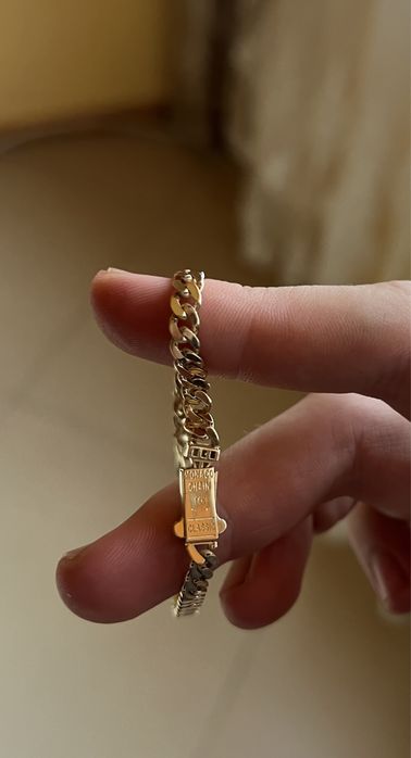 Bratara din aur 14k,tip cuban