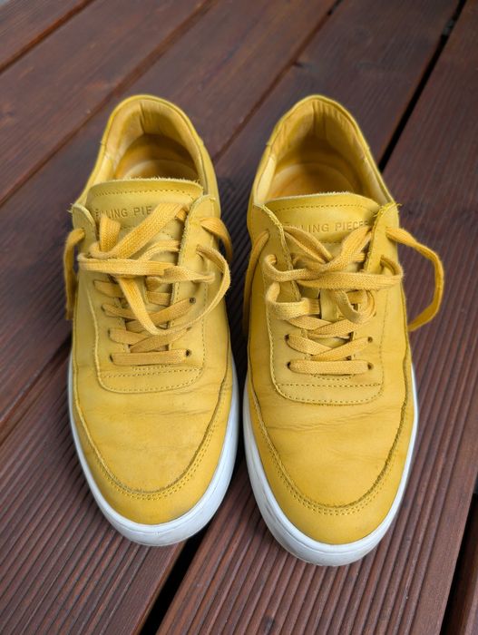 Adidasi Filling Pieces Mondo Low Ripple, galbeni, piele, marime 42