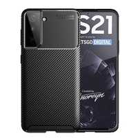 Husa Samsung S21 S22 S23 S24 Plus Ultra Slim Silicon Carbon Neagra