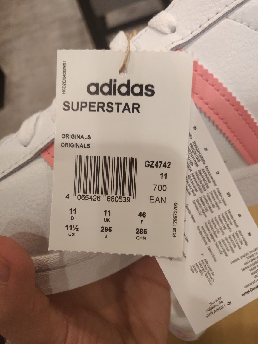 Adidas Superstar размер 46