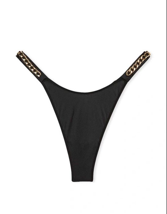 Victoria's Secret - Chiloti Tanga din Satin, Dantela cu pietre VS.