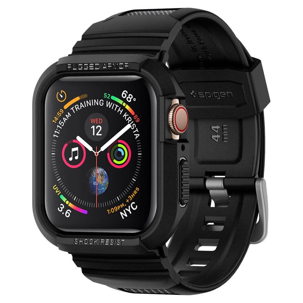 Apple Watch SE2 v2 GPS+Cellular, 44mm,Midnight Sport + Spigen Case