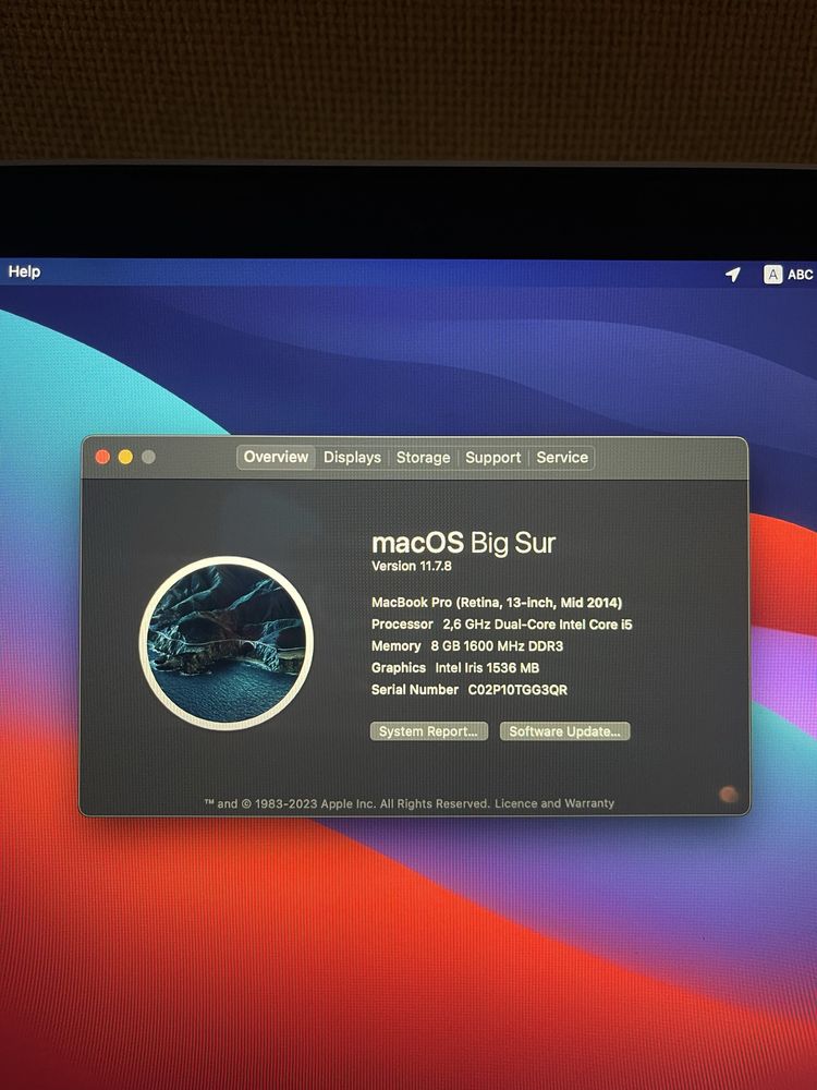 Macbook Pro 13 2014