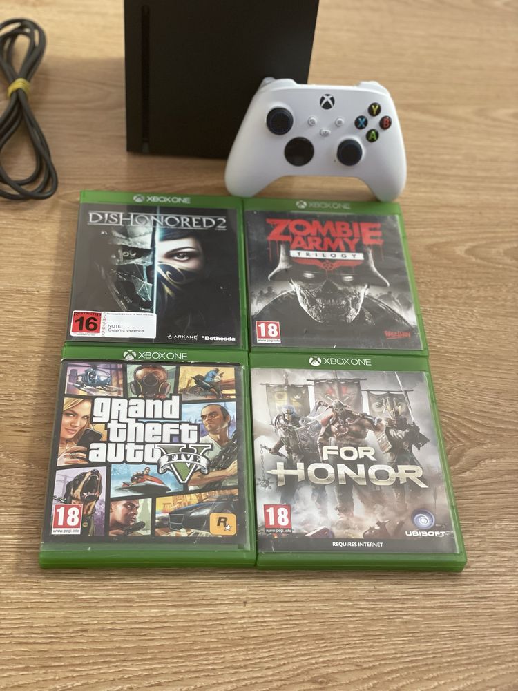Consola XBOX SERIES X +Controller + jocuri!mic Defect