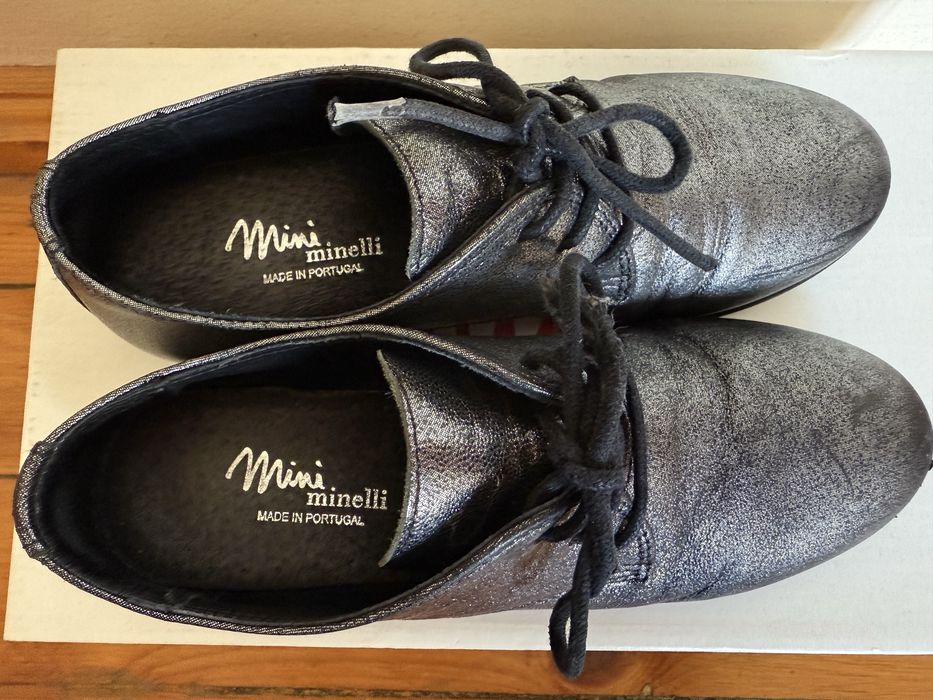Официални детски обувки от естествена кожа на mini Minelli, 33 номер