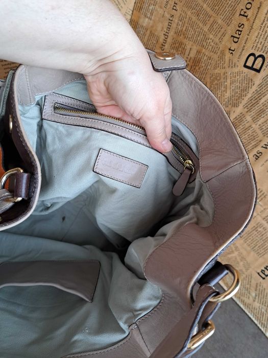 дамска чанта,Jil Sander,бежова,кожена торба-естествена кожа