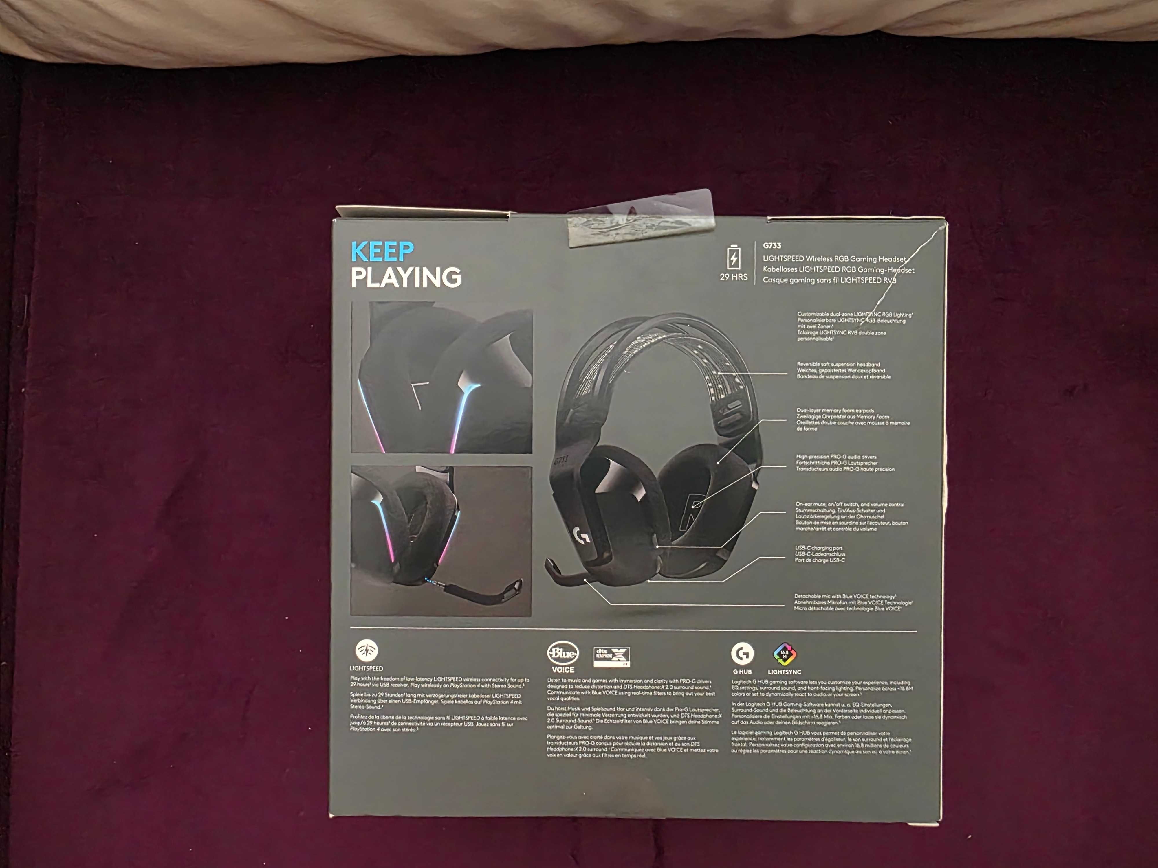 Logitech G733 безжични слушалки