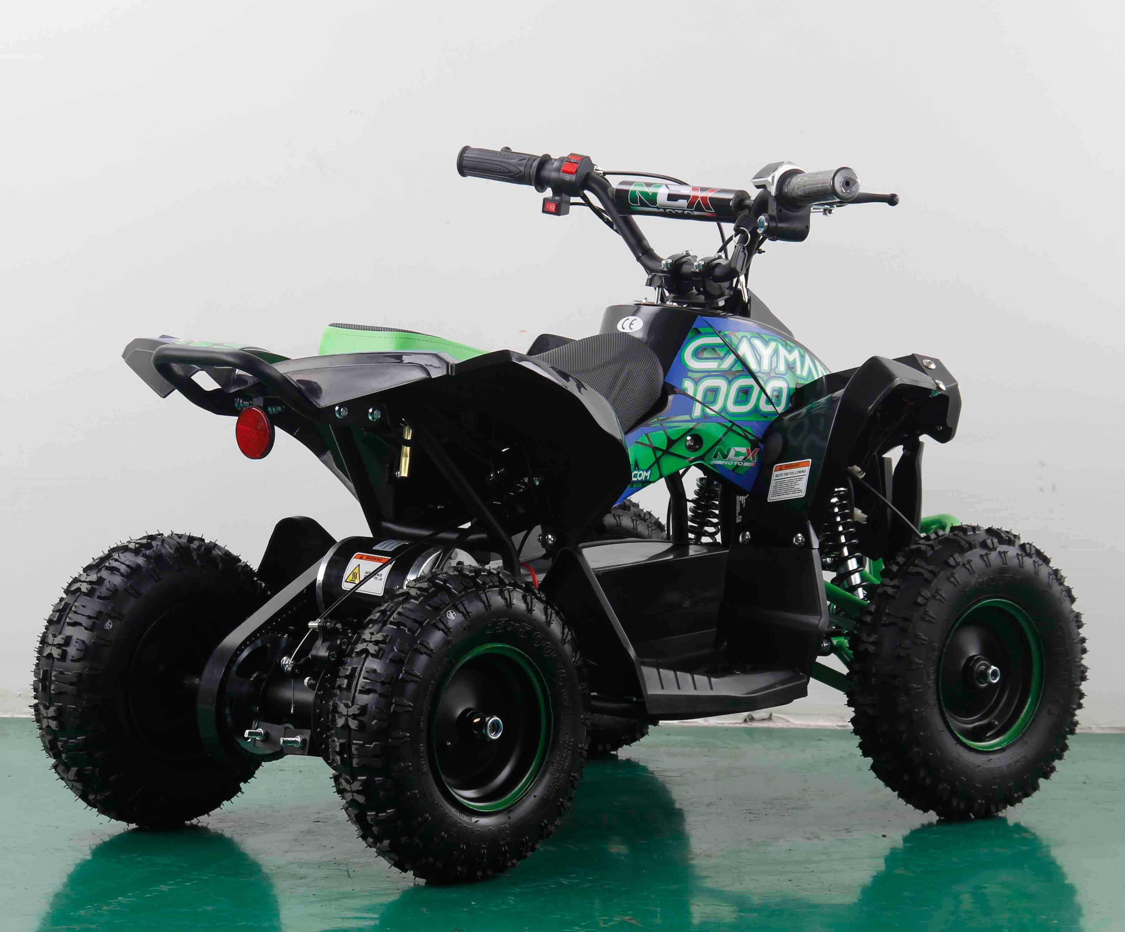 Atv electric copii NCX Cayman 1000W 6" negru/verde