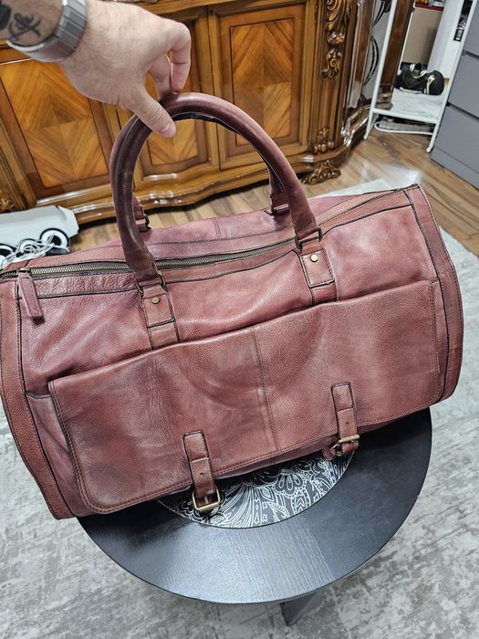 Geantă de voiaj din piele naturală – NOUĂ – ideală pentru călătorii